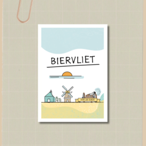Kaart Biervliet ansichtkaart kaartje kaartenset Zeeland