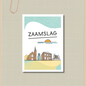 Kaart Zaamslag ansichtkaart kaartje kaartenset Zeeland