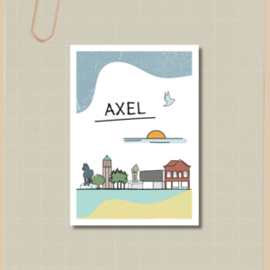 Kaart Axel ansichtkaart kaartje kaartenset Zeeland